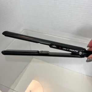 BaByliss Pro Porcelain Ceramic Flat Iron 1" Hair Straightener black TESTED